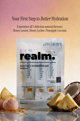 Realm Electrify Hydration - Variety Pack (6 sticks, 3 flavours)